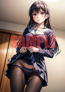 E381 冴えカノ 冴えない彼女の育てかた 霞ヶ丘詩羽 茅野愛衣 同人 A4 イラスト アート ポスター