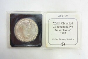 G068-J24-571◎ XXIII オリンピック シルバー 銀貨 現状品③◎