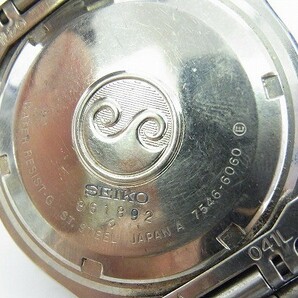 H379-S28-3804◎ SEIKO セイコー silver wave Z 7546-6060 メンズ クォーツ 腕時計 現状品① ◎の画像4