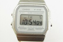 H351-J28-86◎ CASIO カシオ F-91W レディース クォーツ 腕時計 現状品① ◎(0)_画像1