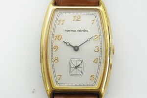 H327-J19-1953◎ REMO RONINI レモ ロニニ RO-3011G silver925 クォーツ 腕時計 現状品① ◎