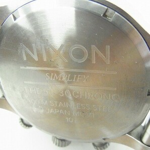 H769-Y25-2235◎ NIXON ニクソン SIMPLIFY メンズ クォーツ 腕時計 現状品① ◎の画像4