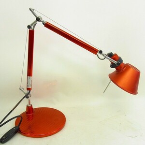 H523-J26-282 ヤマギワ Artemide アルテミデ テーブル照明 TOLOMEO 卓上ライト 2008年製 白熱灯器具 イタリー製 通電確認済 現状品②