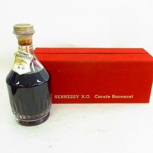 I847-J24-718 HENNESSY XO carafu Baccarat ヘネシー 700ml 40％ コニャック 未開栓 現状品②