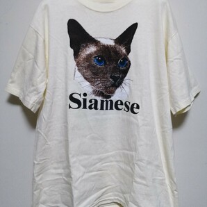 断捨離!レア物多数出品中! 90s米国製ビンテージ『ONEITA/シャム 猫 アート プリント Tシャツ』 ネコの画像2