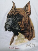 断捨離!ビンテージTシャツ多数出品中!『ロバート・Ｊ・メイ ボクサー 犬 アート プリント Tシャツ』DOG イヌ_画像3