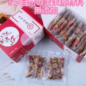 商品名:バラ竜眼なつめ茶健康茶 薬膳茶 漢方茶 花茶 ハーブティー 美容茶