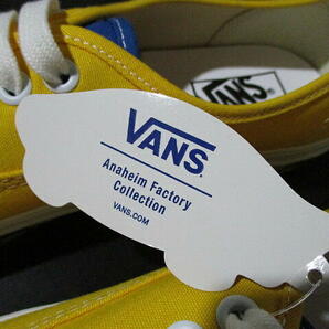 新品■ 希少 安い！ バンズ アナハイムファクトリー コレクション オーセンティック 黄色 サイドテープ チェッカー VANS 27.5cm USA企画の画像5