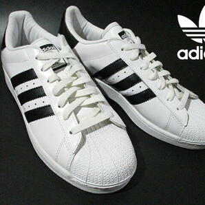 2008年製■ 新品 未使用 日本限定モデル アディダス スーパースター 白 黒 デッドストック 020936 adidas SUPERSTAR 26.5cmの画像1