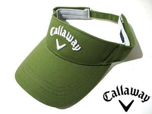 # new goods cheap! prompt decision Callaway sun visor men's Golf Callaway unused khaki olive 3D embroidery hat visor 