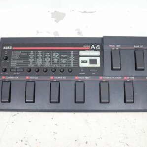 ■通電確認済■現状品■ KORG コルグ A4GTR フロアマルチエフェクター ACアダプタ付き エレキ ギターの画像1