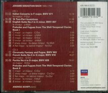 D00157355/CD2枚組/アンドラーシュ・シフ「バッハ：Italian Concerto / Chromatic Fantasy & Fugue / Two-Part Inventions / Preludes & _画像2