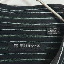 KENNETH COLE ケネス コール　長袖シャツ ストライプシャツ サイズＬ_画像4