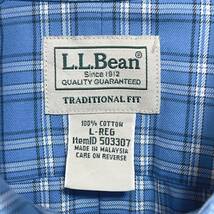 L.L.Bean エルエルビーン　ボタンダウン 長袖シャツ チェック柄 サイズＬ_画像4