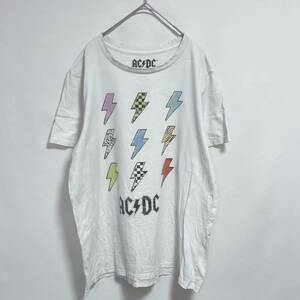 AC/DC（エーシー・ディーシー）　半袖Tシャツ バンドTシャツ ミュージックTシャツ　ロゴプリント サイズXXL 