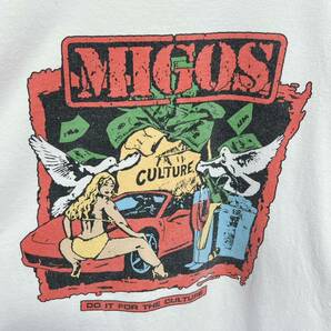 ミーゴス（Migos） 半袖Tシャツ グッドデザインプリント ミュージックTシャツ サイズＬの画像3