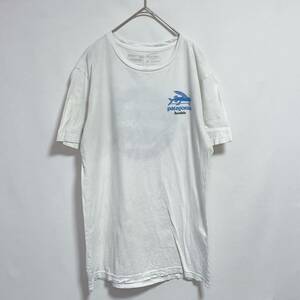 patagonia パタゴニア　USA製 半袖Tシャツ　オーガニックコットン　スリムフィット ホノルル　バックプリント　サイズM