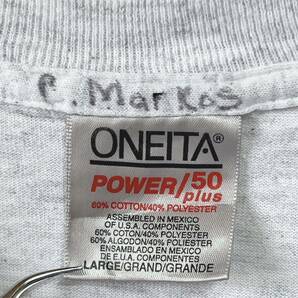 ONEITA オニータ 90’s メキシコ製 半袖Tシャツ マラソン ランニング ビッグプリント シングルステッチ サイズＬの画像7