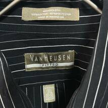 Van Heusen ヴァンヒューゼン　長袖シャツ ストライプシャツ サイズM_画像4