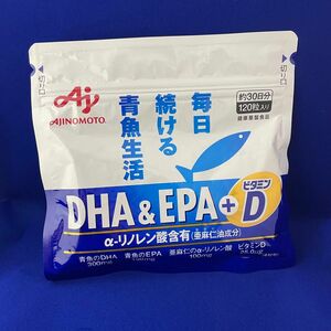 AJINOMOTO 味の素 DHA & EPA +ビタミンD 30日分 120粒　 毎日続ける青魚生活