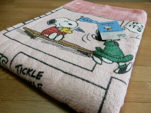 * made in Japan Snoopy towelket comics f lens pink PEANUTS SP193 single size 