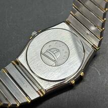 085317-04　オメガ　OMEGA　Constellation　コンステレーション　1448.5　不動　クオーツ　SS×YG　ゴールド文字盤　メンズ腕時計　1円～_画像8