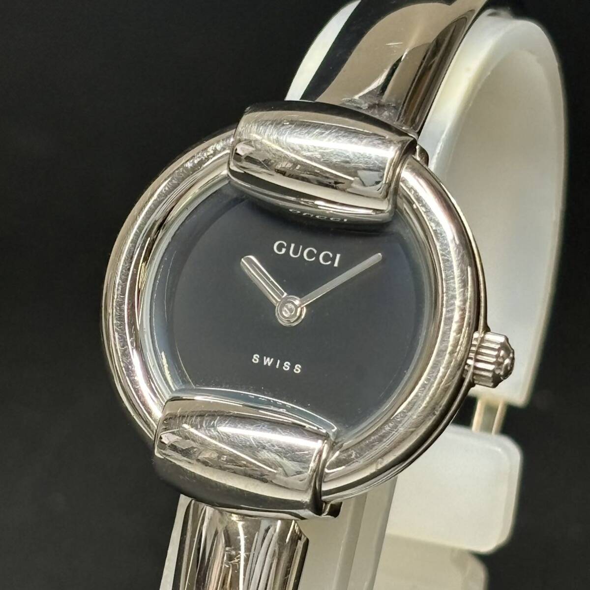 日本最大の 166【美品】GUCCI グッチ時計 バングル レディース腕時計