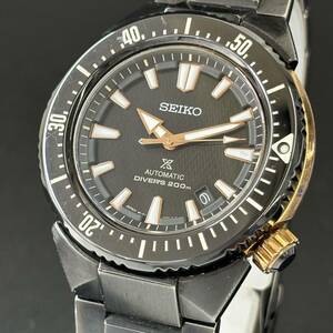 24C037　セイコー　SEIKO　プロスペック　6R15-03F0　ダイバーズ 200m　自動巻き　AT　45ミリ　黒文字盤　メンズ腕時計　１円～