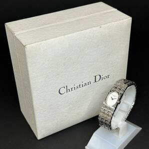 24C065 クリスチャンディオール Christian Dior D70-100 クオーツ ステンレス レディース腕時計 白文字盤 2針 1円～の画像10