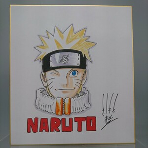  copy .book@. history NARUTO Naruto autograph square fancy cardboard 