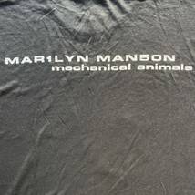レア古着 90s Marilyn Manson Mechanical Animals Tee XL Band Rap マリリンマンソン Tシャツ メカニカル アニマルズ ロックT バンドT 1998_画像6