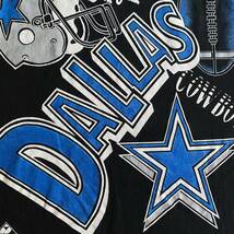 レア 古着 90s Dallas Cowboys SuperBowl 28th Champions Tee Black L ダラス カウボーイズ Tシャツ band rap NFL スーパーボウル 古着_画像4