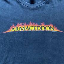 レア 古着 Vintage 90s Armageddon Heads Up Tee XL Black アルマゲドン Tシャツ ブラック band rap Movie ラップT バンドT ムービーT_画像2