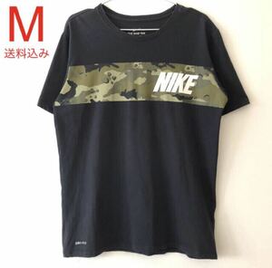 アメリカ古着 USA古着 Nike Dri-Fit Camo Tee M Black ナイキ ドライフィット Tシャツ 半袖Tシャツ ブラック カモ