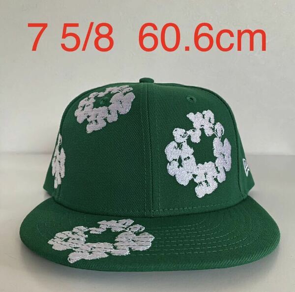 新品 Denim Tears New Era Cotton Wreath Cap Green 7 5/8 60.6cm デニムティアーズ ニューエラ コラボ キャップ グリーン 帽子 Hat