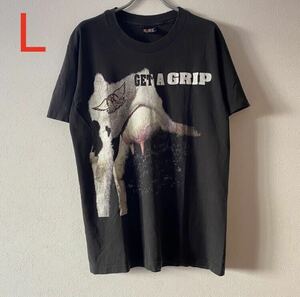 古着 レア トラビススコット 着用 Aerosmith Get A Grip Tour Tee L Band Rap エアロスミス ツアー Tシャツ バンドT ラップT travis scott