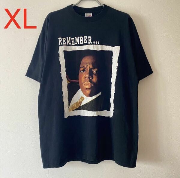 激レア 古着 Vintage The Notorious B.I.G Remember Tribute Tee XL Black ビギー ノトーリアスBIG Tシャツ band rap ラップT バンドT 