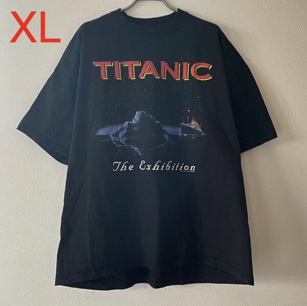 レア 古着 金子賢さん 着用 90s Titanic Exhibition Movie Promo Tee XL タイタニック ムービーT Tシャツ Band Rap バンドT ラップT 映画