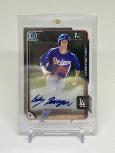 1st Bowman コディ ベリンジャー サイン 直書き 2015 Bowman Baseball MLB Cody Bellinger ドジャース Dodgers カブス Cubs