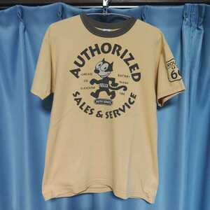 TOYS McCOY　トイズマッコイ　フィリックス　felix　AUTHORIZED　ルート66　Tシャツ　Mイズ