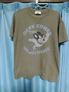 TOYS McCOY　トイズマッコイ　マイティマウス "HERE COMES THE MIGHTY MOUSE"　Tシャツ　Lサイズ