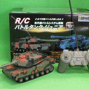 K78◆【開封展示品】R/C バトルタンクジュニア《アメリカ エイブラムス型 27MHz仕様》★童友社の画像2