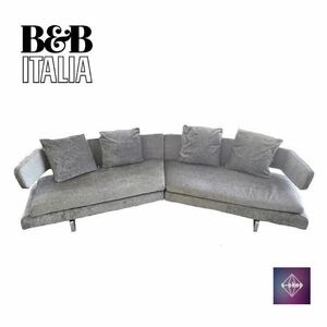 1 Yen Start B &amp; B Italia Be &amp; B Bee &amp; Bee Итальянский диван, набор подушки с большим диван -стулом - это внутренняя мебельная выставка в то время 2 миллиона