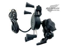 送料無料【ALL-IN-RAIN】バイク用携帯充電ホルダー USB付 Motorcycle mobile charge holder_画像2