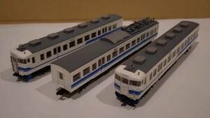 【ジャンク】鉄道コレクション改造　413系新北陸色3両セット(717系より改造ー動力無し)
