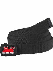 ★送料無料 未使用★2024SS SUPREME x Toy Machine Webbing Belt blackガチャベルト ブラック