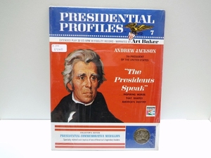 1966年 レコード&コイン 33 1/3 RPM PRESIDENTIAL PROFILES ビンテージ 第7代アメリカ大統領 アンドリュー・ジャクソン デッドストック USA