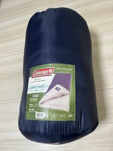 美品 ③Coleman コールマン 寝袋 封筒型 スリーピングバック Brazos Sleeping Bag ブラゾス シュラフ キャンプ 寝具 