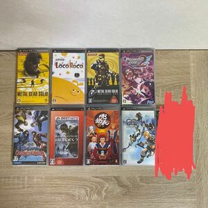 PSPカセット　メタルギアソリッド　メダルオブオナー　戦国BASARA LocoRoco 俺の屍を越えてゆけなどなど