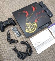 【1178】PS3 本体 160GB ブラック テイルズデザイン SONY PlayStation3 CECH-3000A TX　未検品 現況品 _画像3